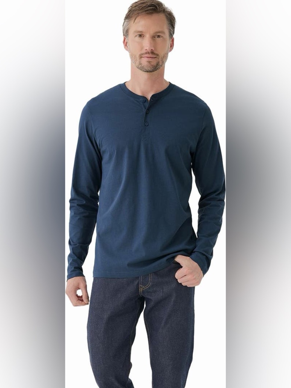NWOT PACT Long Sleeve Henley Size M